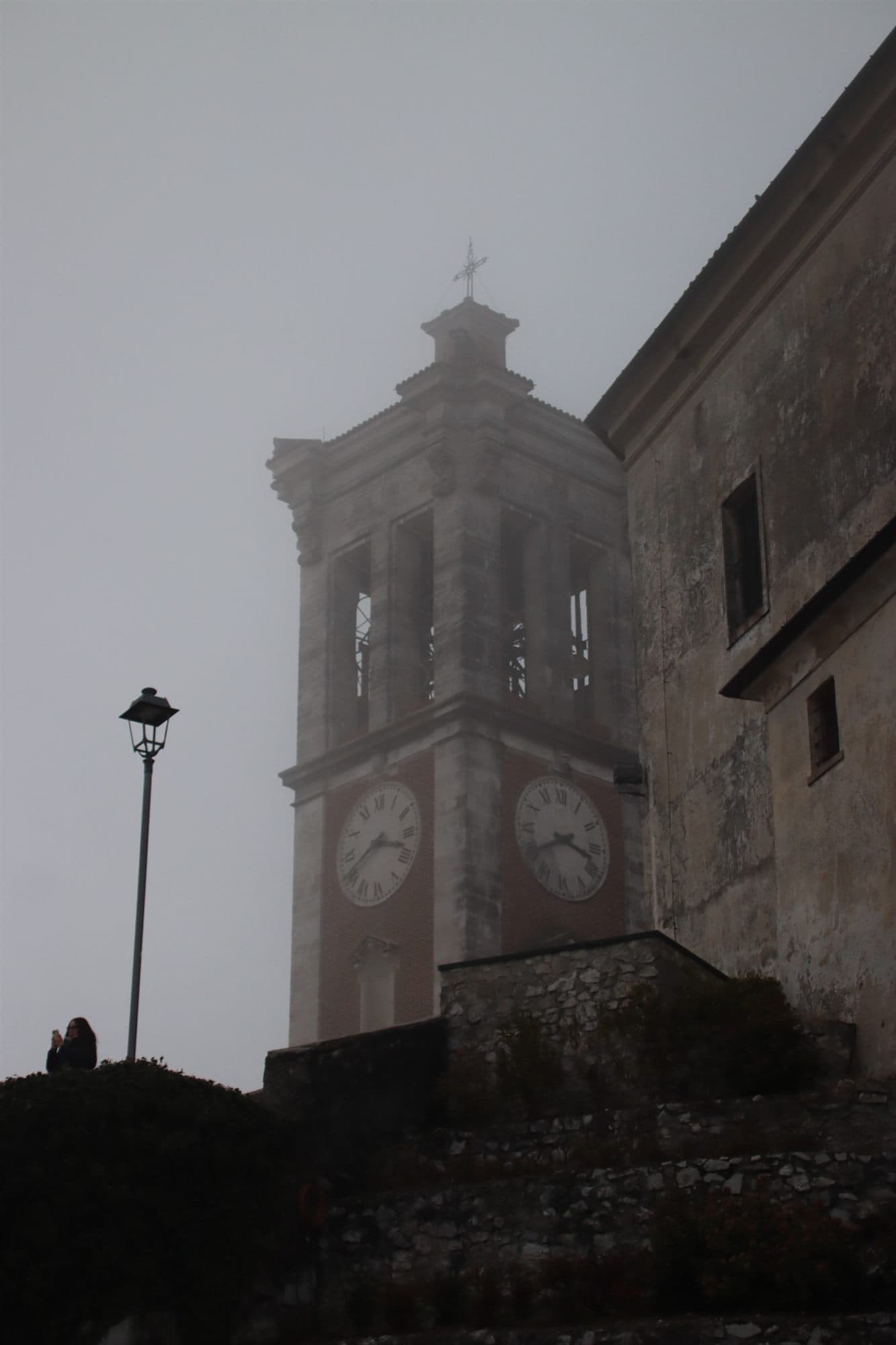Clock Tower in Fog