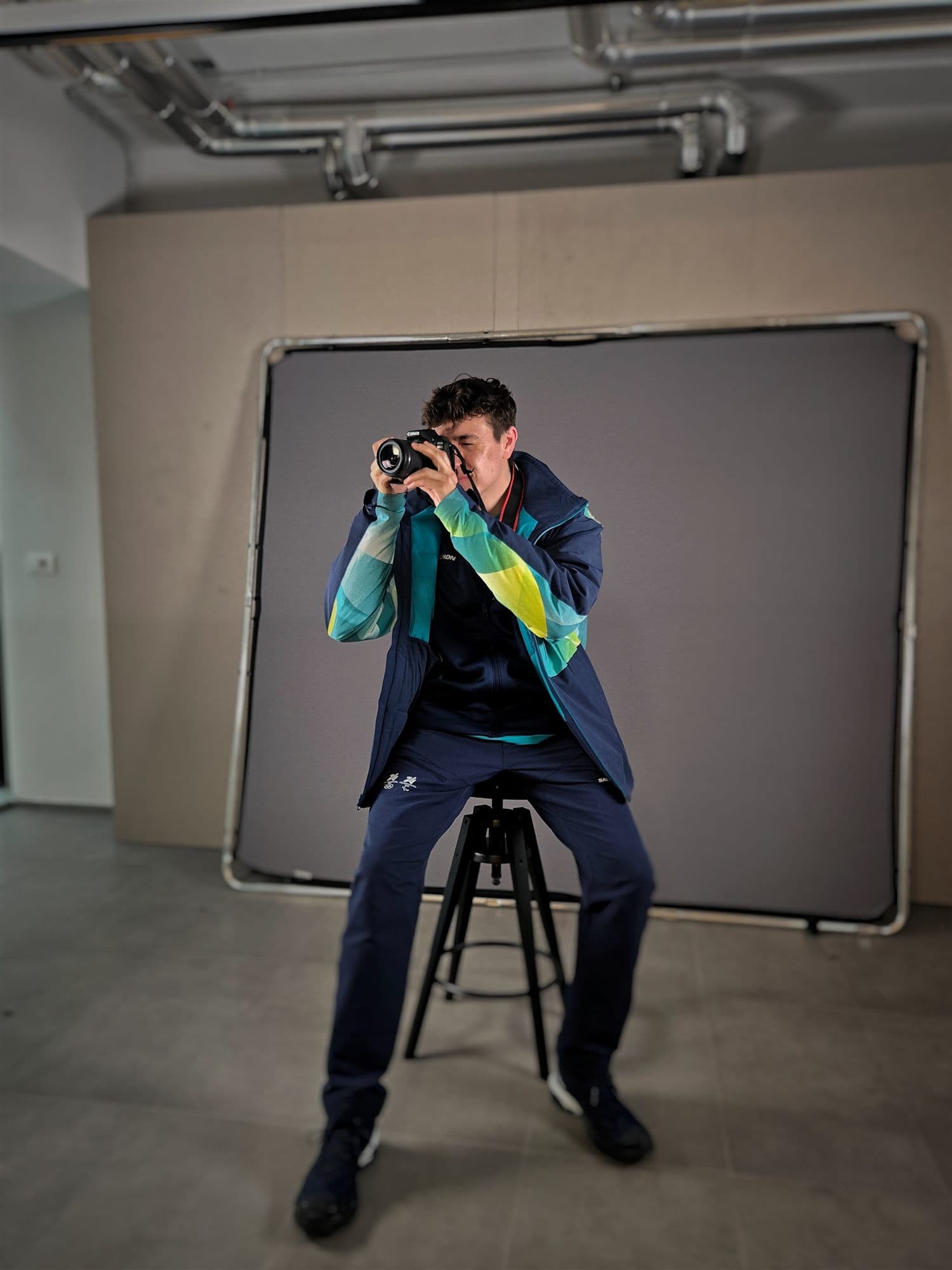 Trevor Harris on location