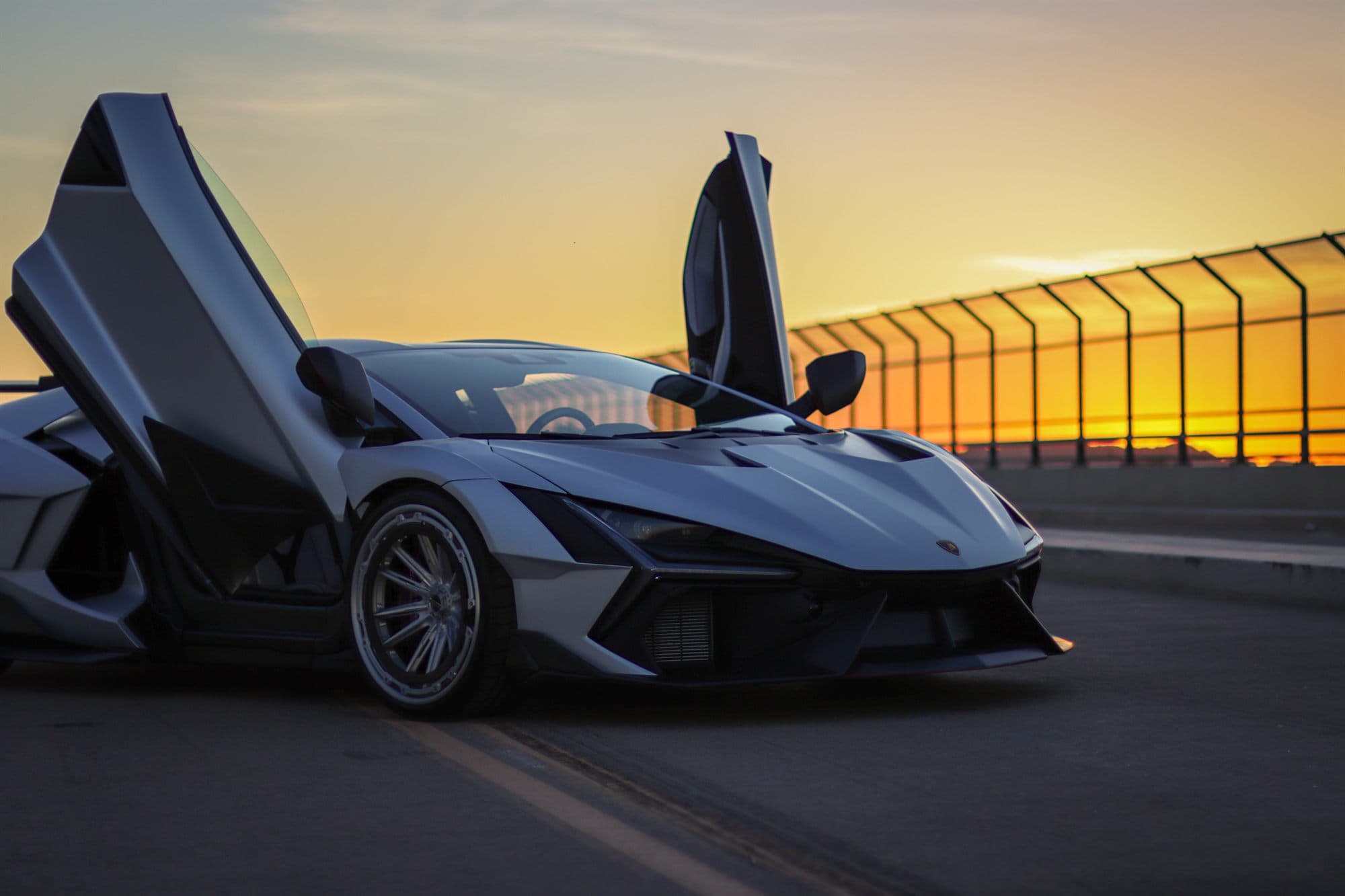 Doors Up at Dusk